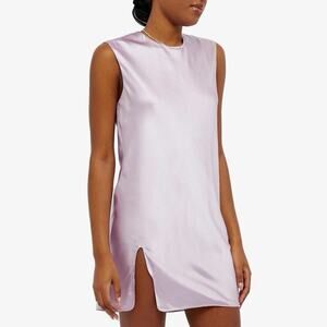 Mother Of All Miley Silk Mini Dress In Lilac Size XS